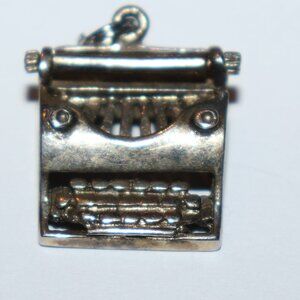 Vintage Sterling Silver Typewriter Charm